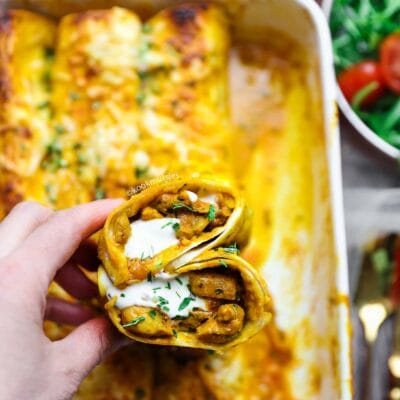 Enchiladas Met Kip Curry Kookmutsjes