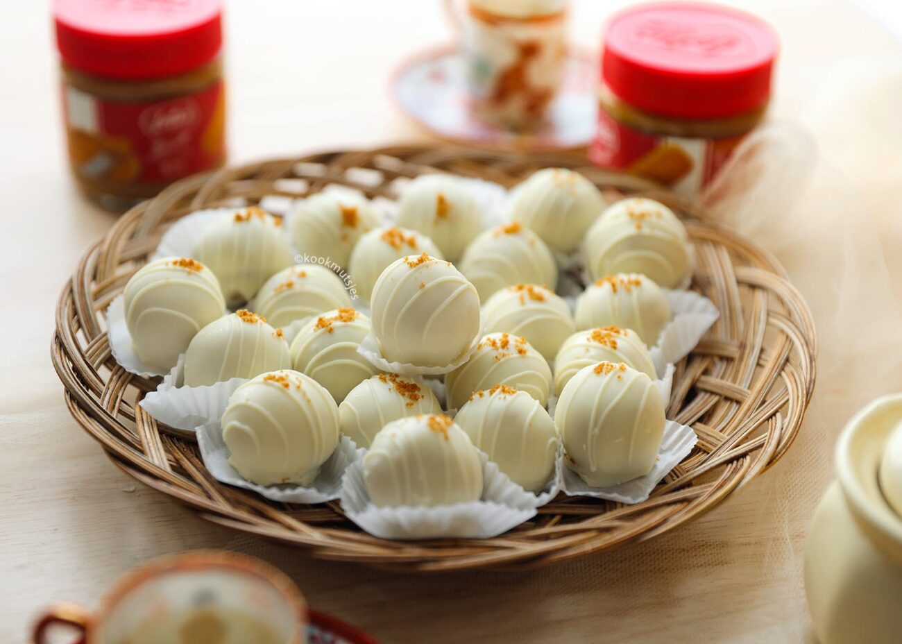 Speculoos Bonbons Met Witte Chocolade Kookmutsjes