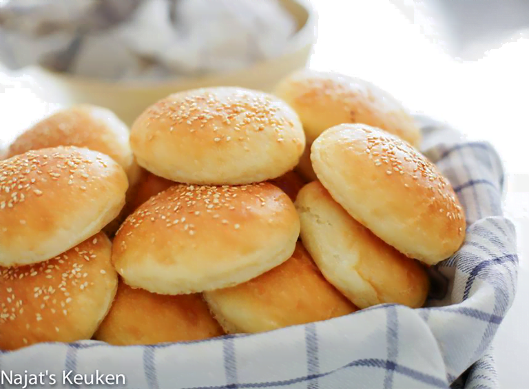 Zachte hamburger brood