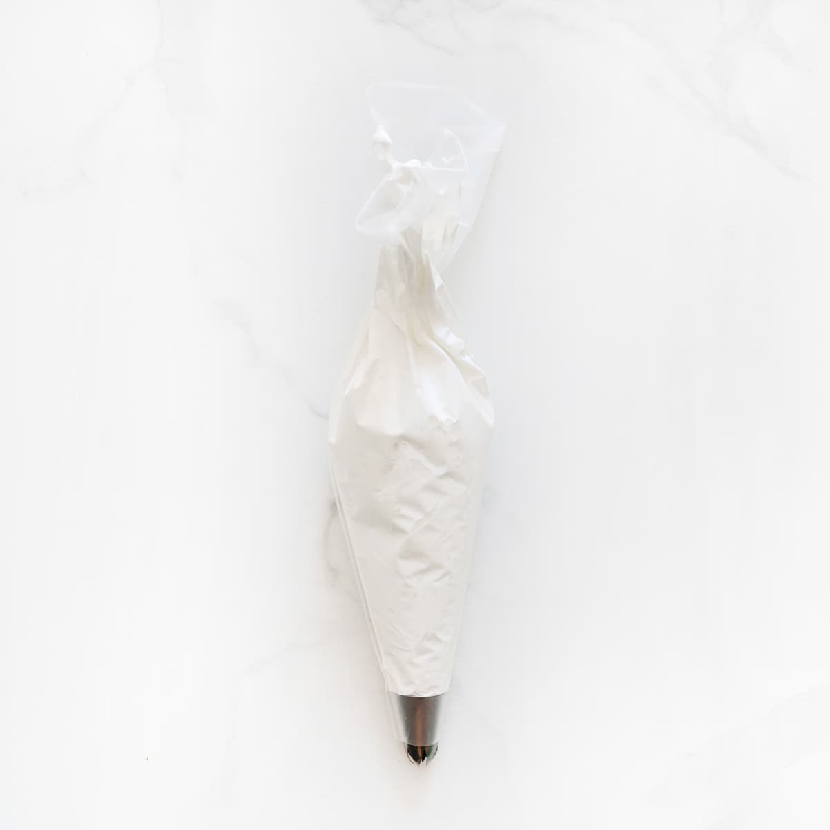 Pavlova mengsel in een spuitzak