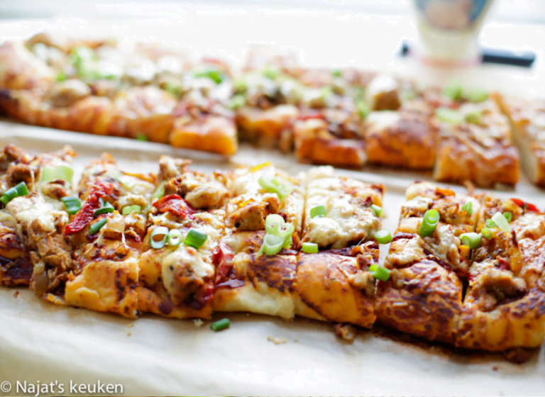Roomkaas pizzabrood