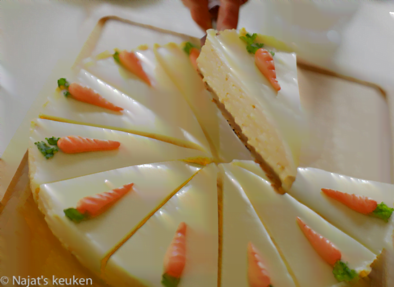 Wortel cheesecake (no bake)
