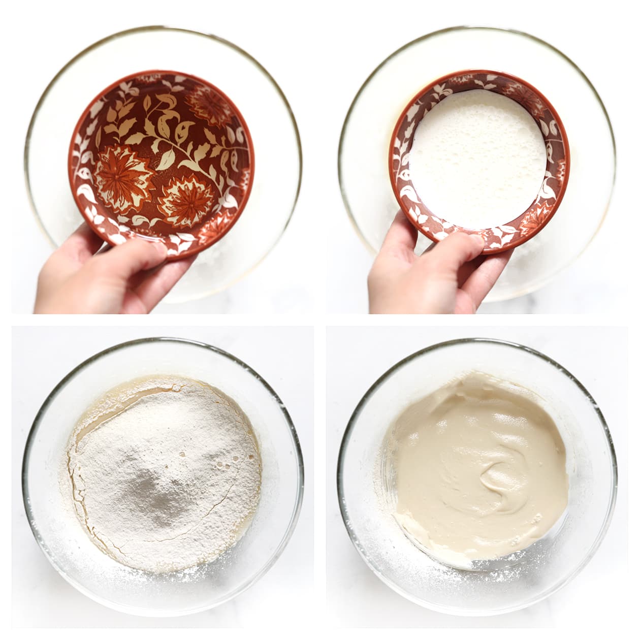 Cakebeslag mixen tot een gladde massa voor de marmercake