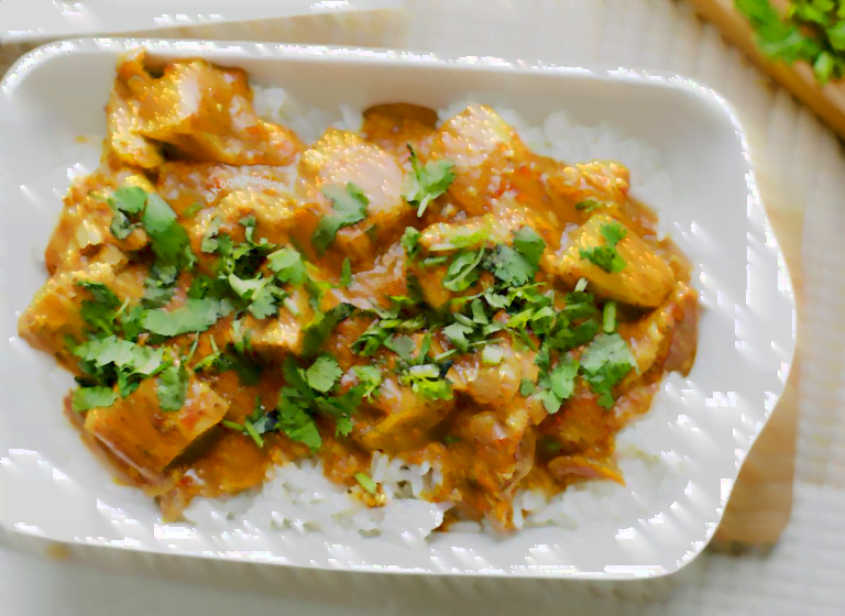 Kip kerrie in kokosmelk