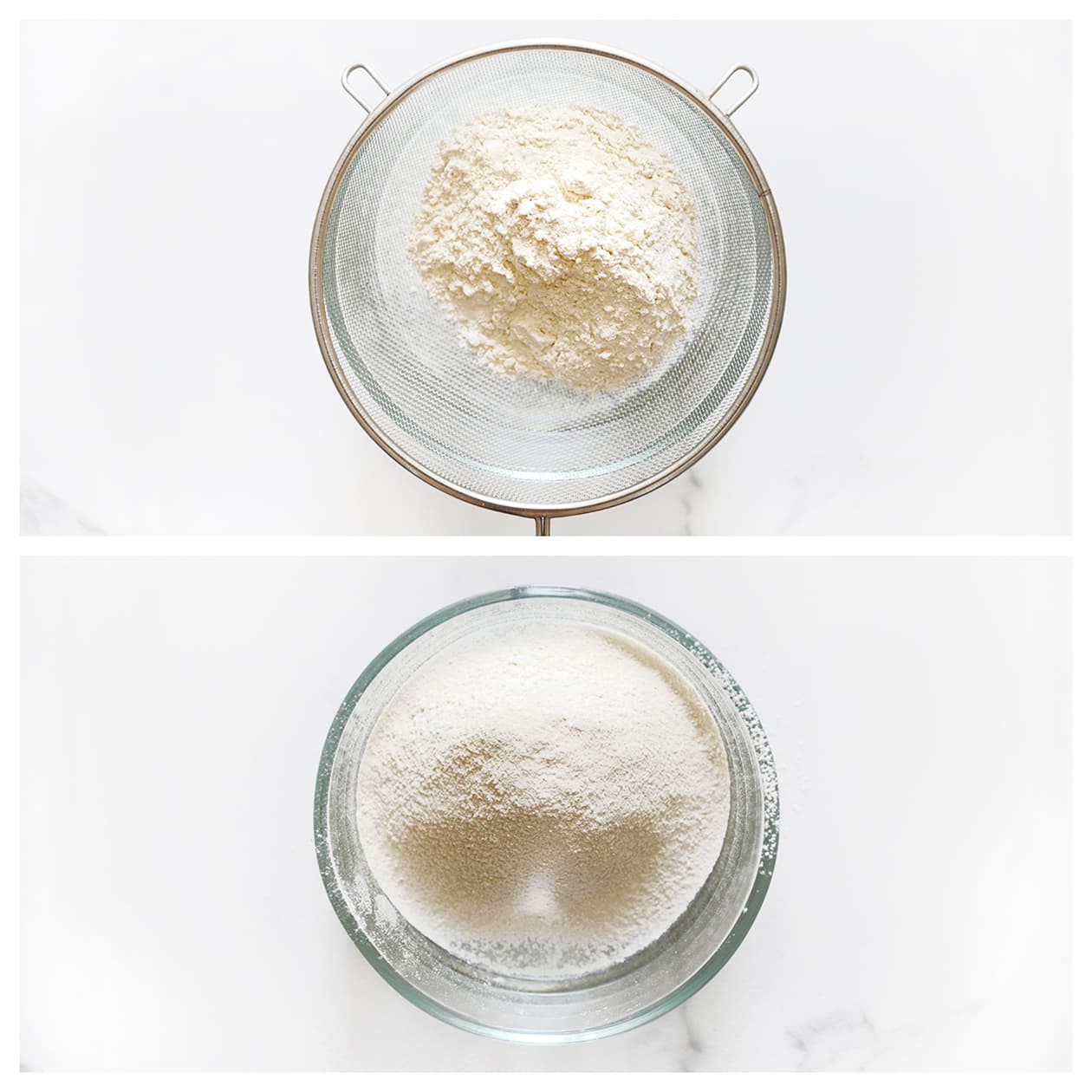 Bloem boven de kom zeven