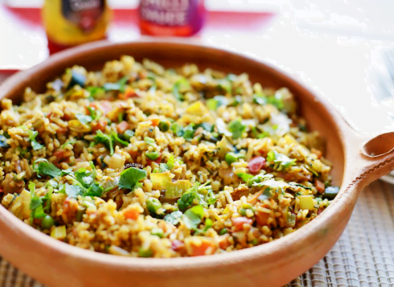Kerrierijst met groentes