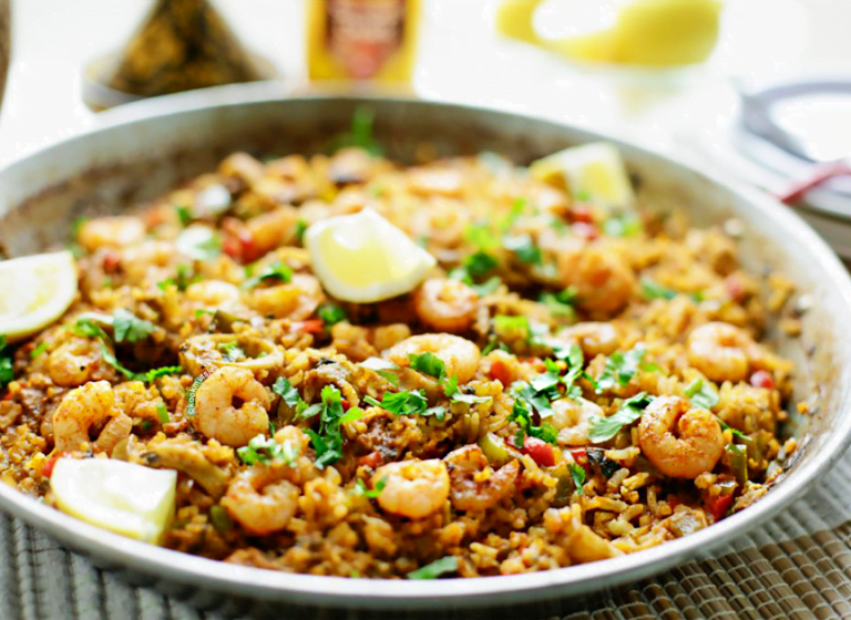 Rijst met zeevruchten