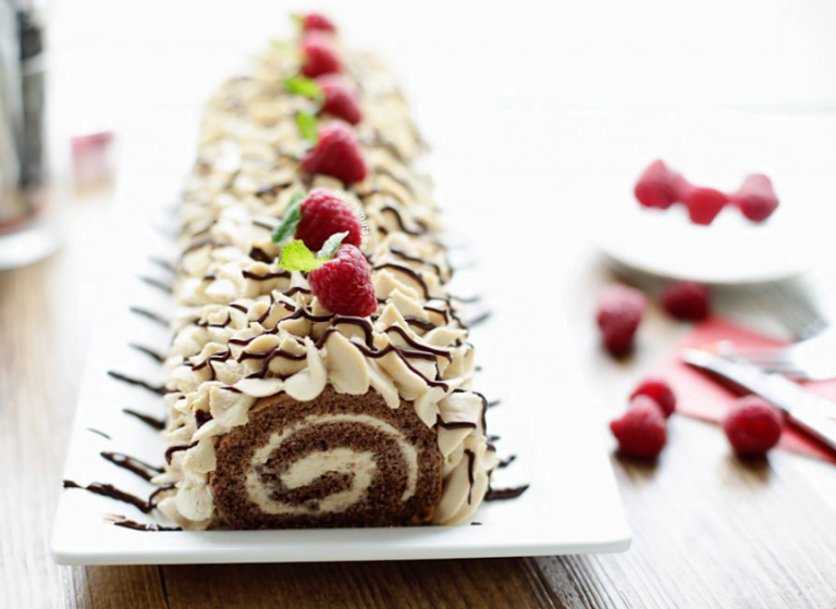 Koffie rolcake