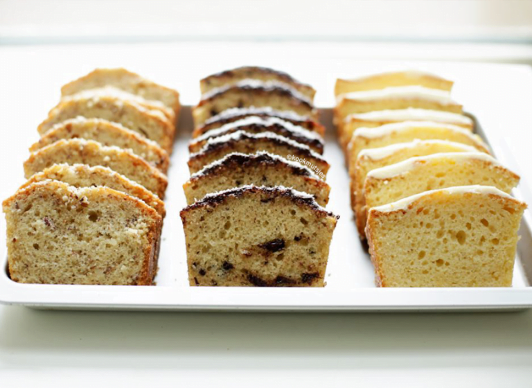 Drie cakes uit een beslag