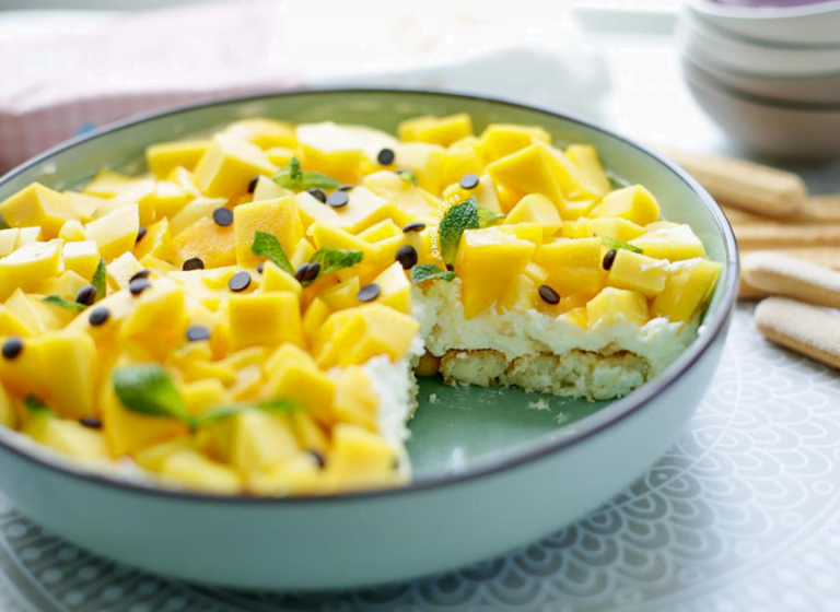Frisse mango dessert