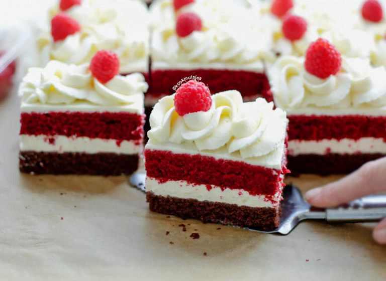 Red velvet chocolade gebak