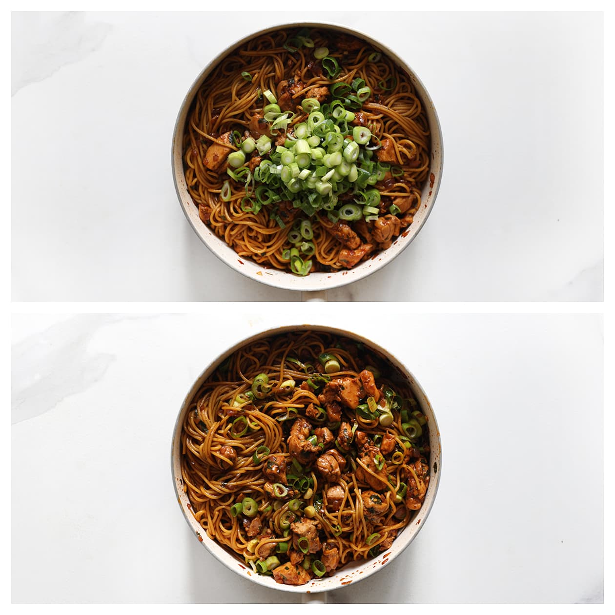 Lente ui mengen door de bami kopie