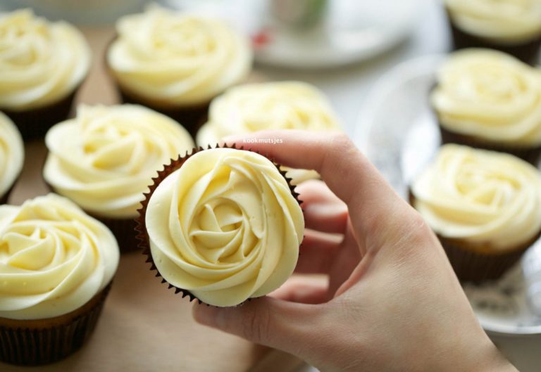 Zoete aardappel cupcakes