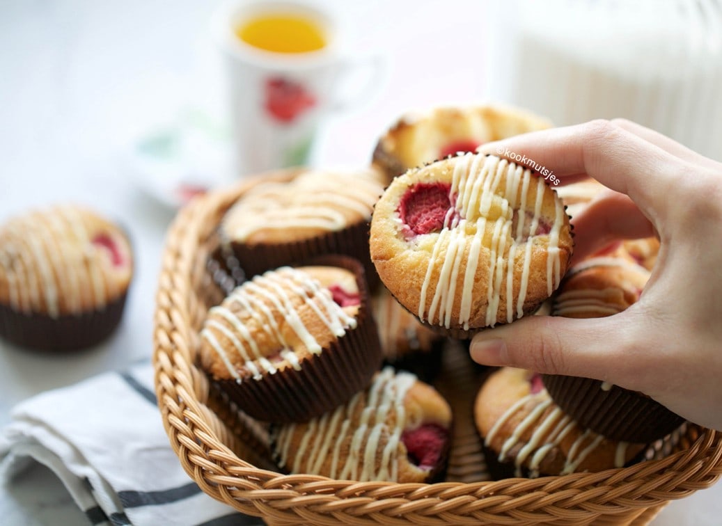 Frambozen muffins