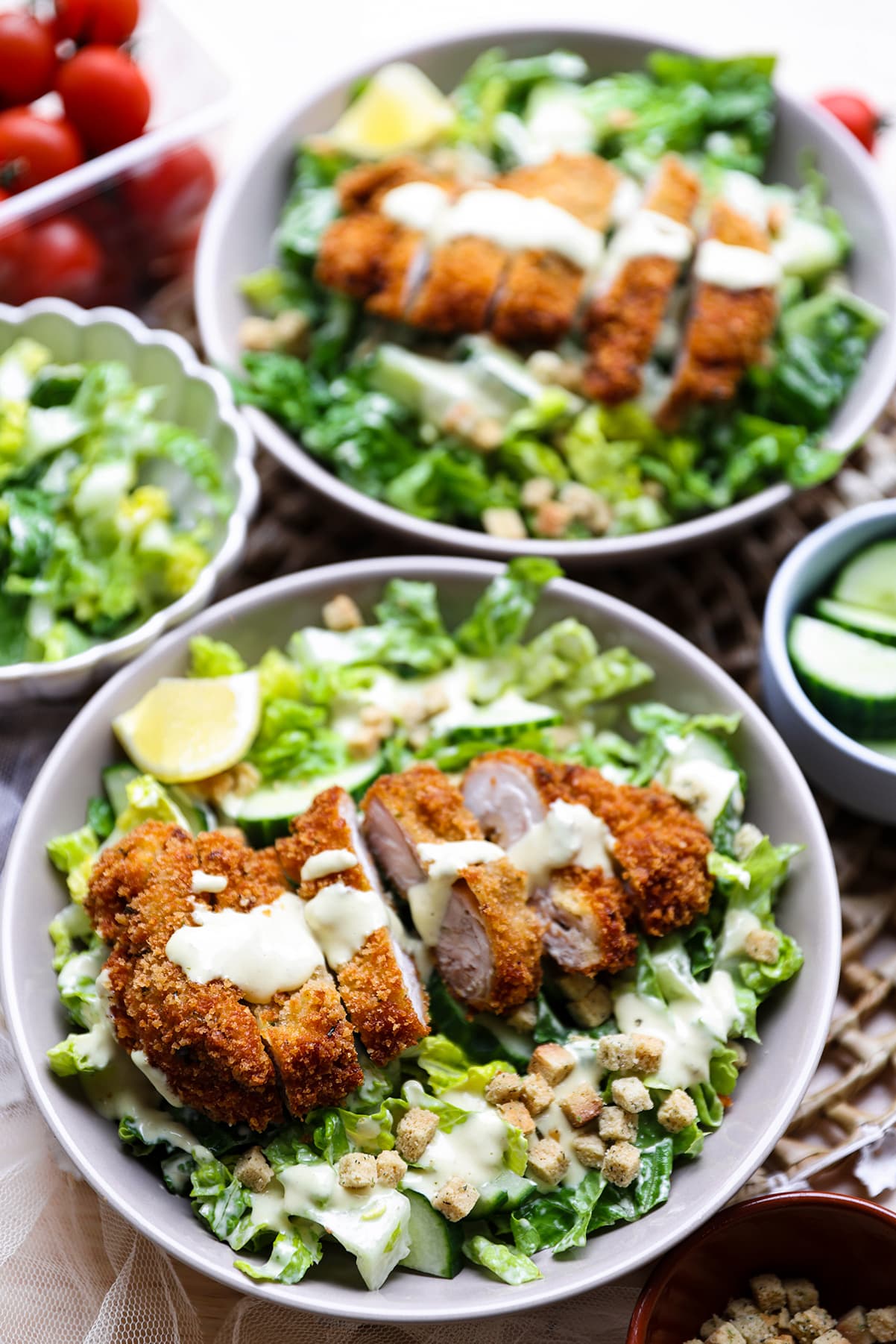 Ceasar salade maken