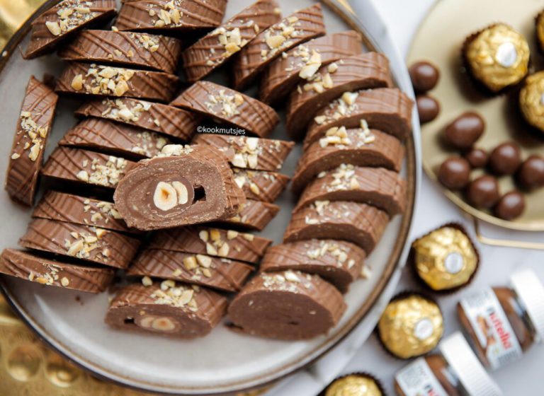 Chocolade hazelnootkoekjes (no bake)