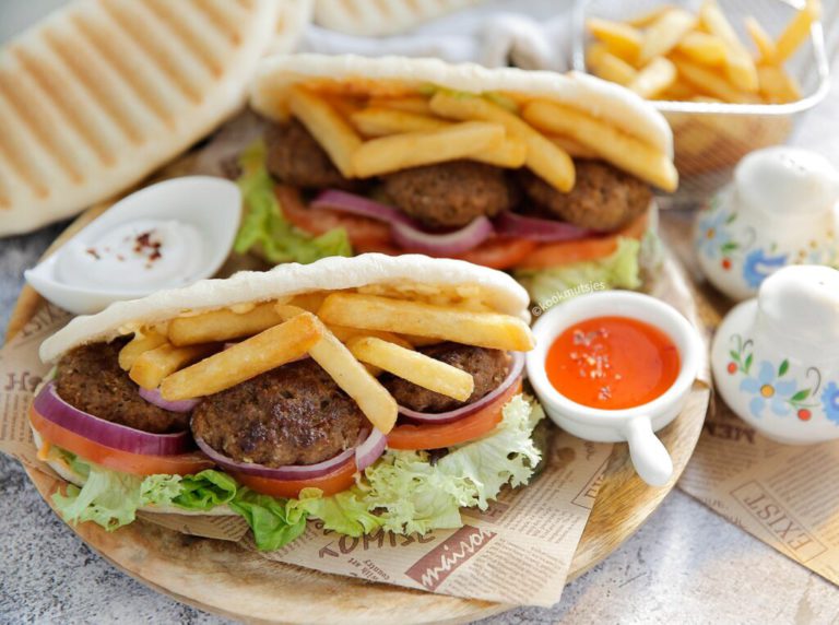 Panini grill met gehakt