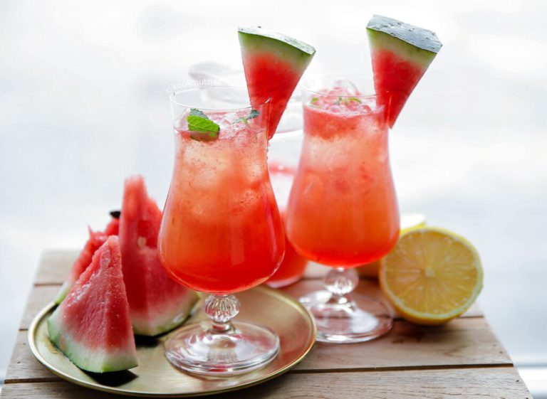 Watermeloen ananas drankje