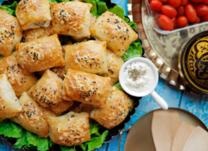 Knoflook-gehaktpakketjes (bladerdeeg) Kookmutsjes