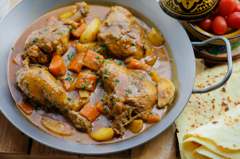 Kip met kokosmelk en groenten