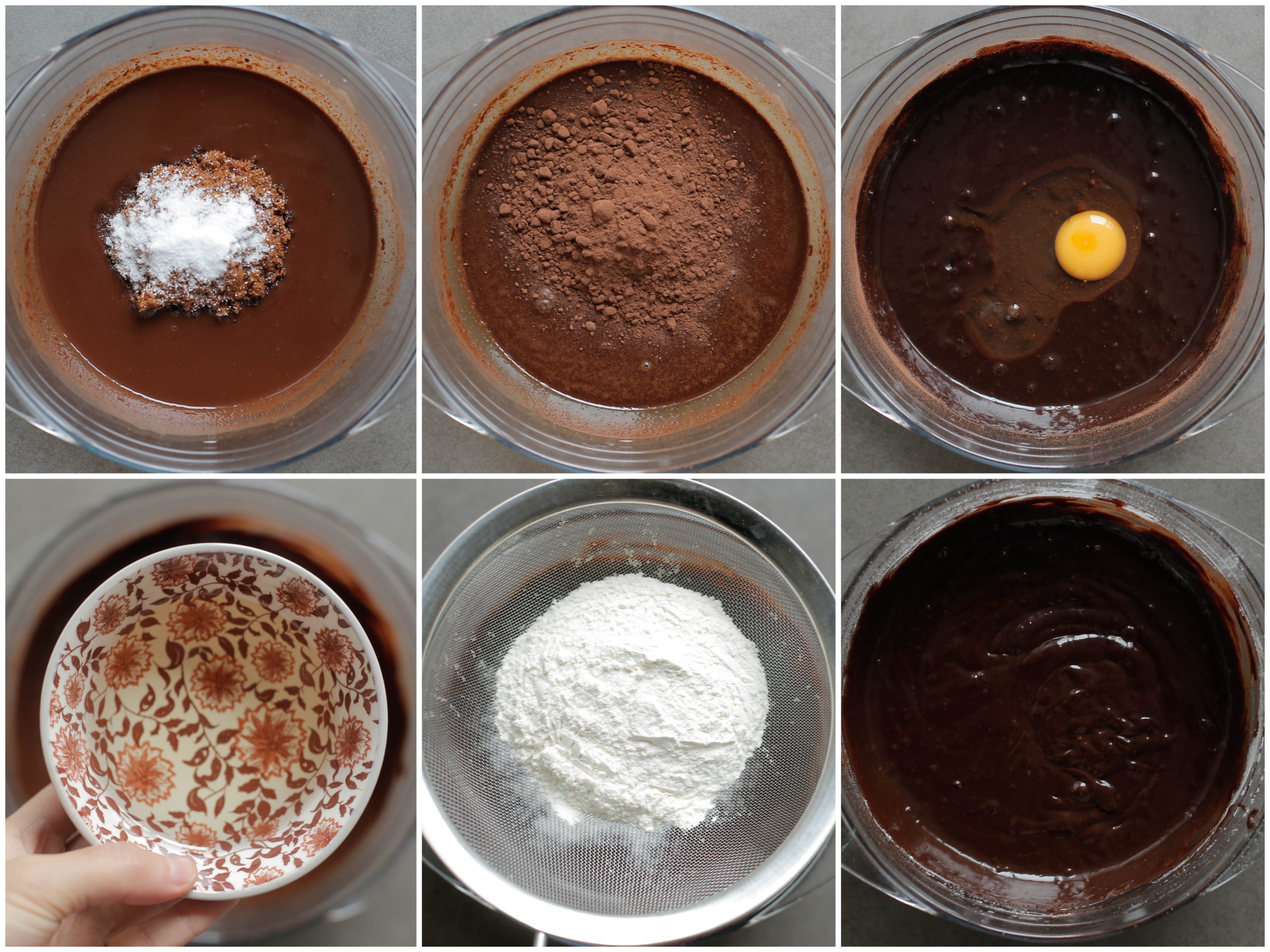Cakebeslag mixen in een diepe kom voor de koffie cheesecake