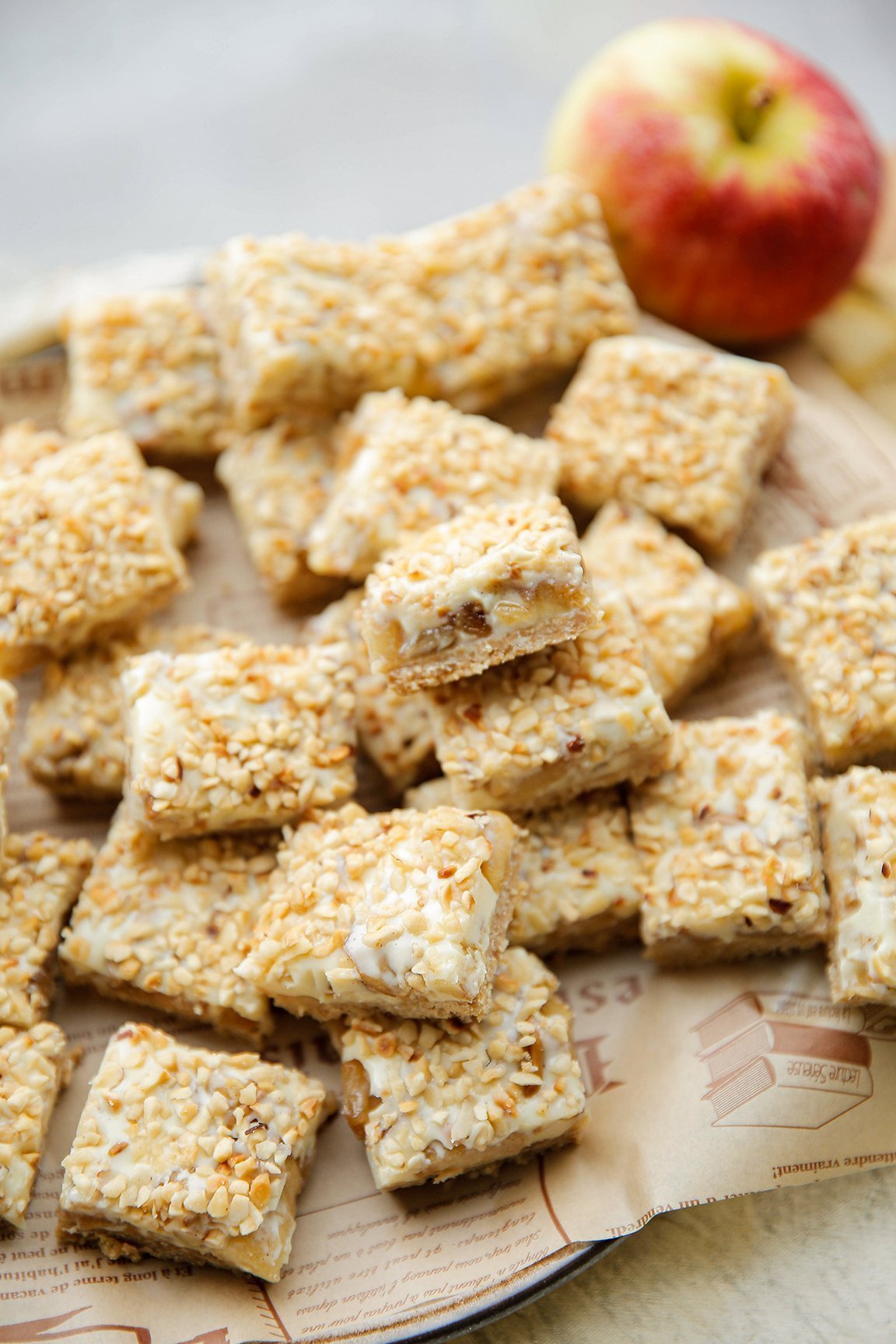 Appelkoekjes met witte chocolade (no bake) eindresultaat