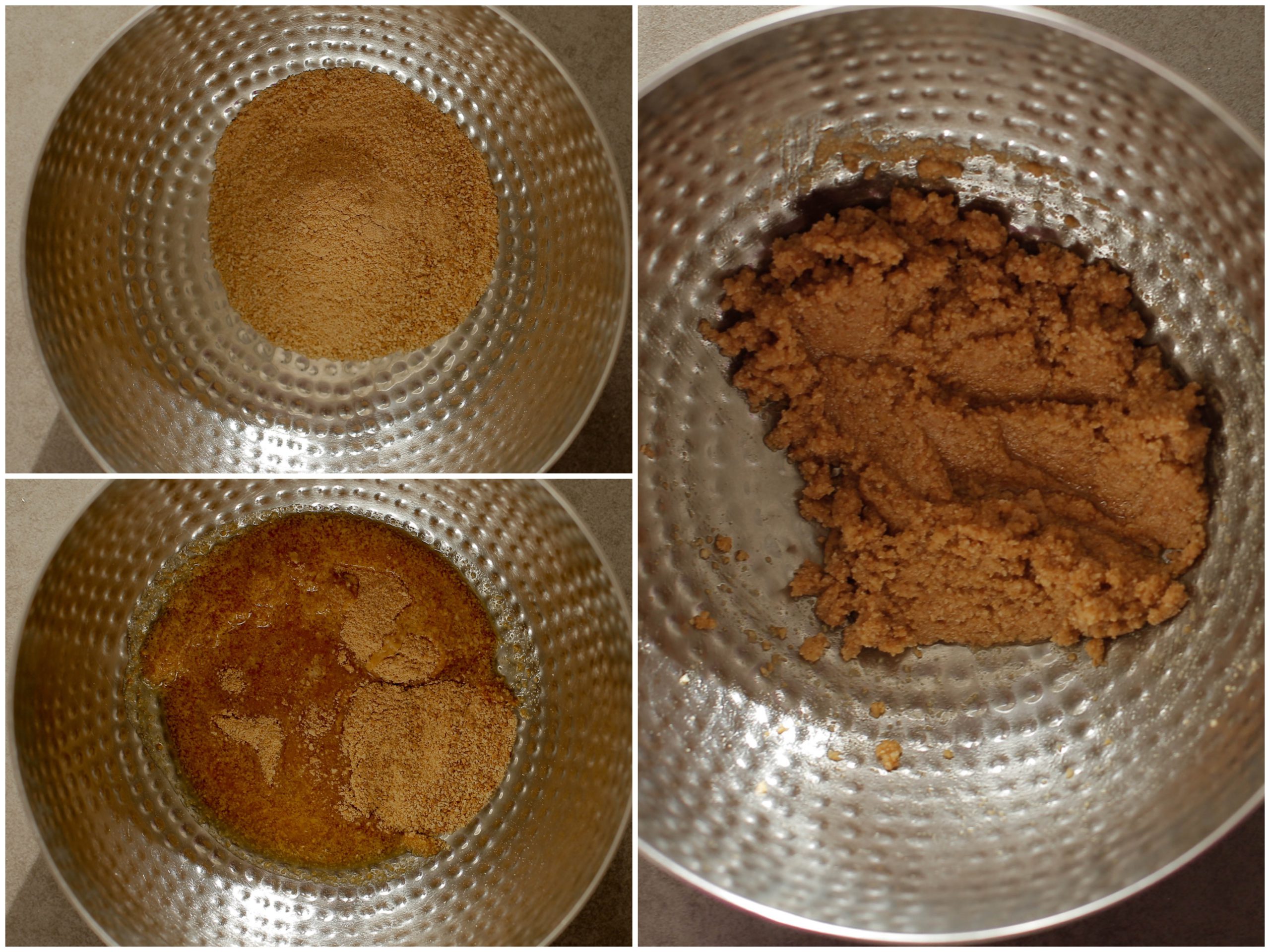 Koekjesdeeg maken voor de appelkruimel cheesecakes