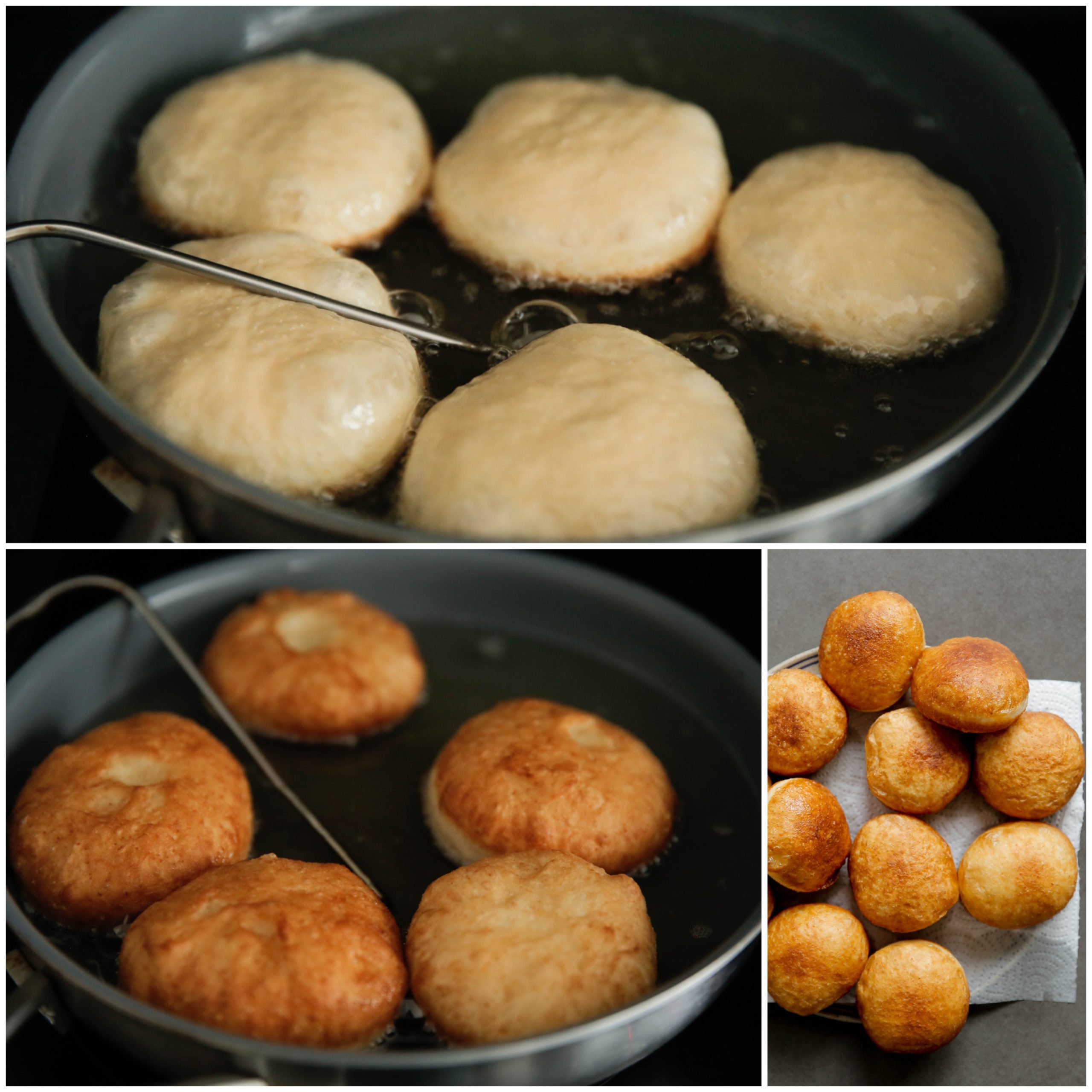 Oliebollen goudbruin bakken