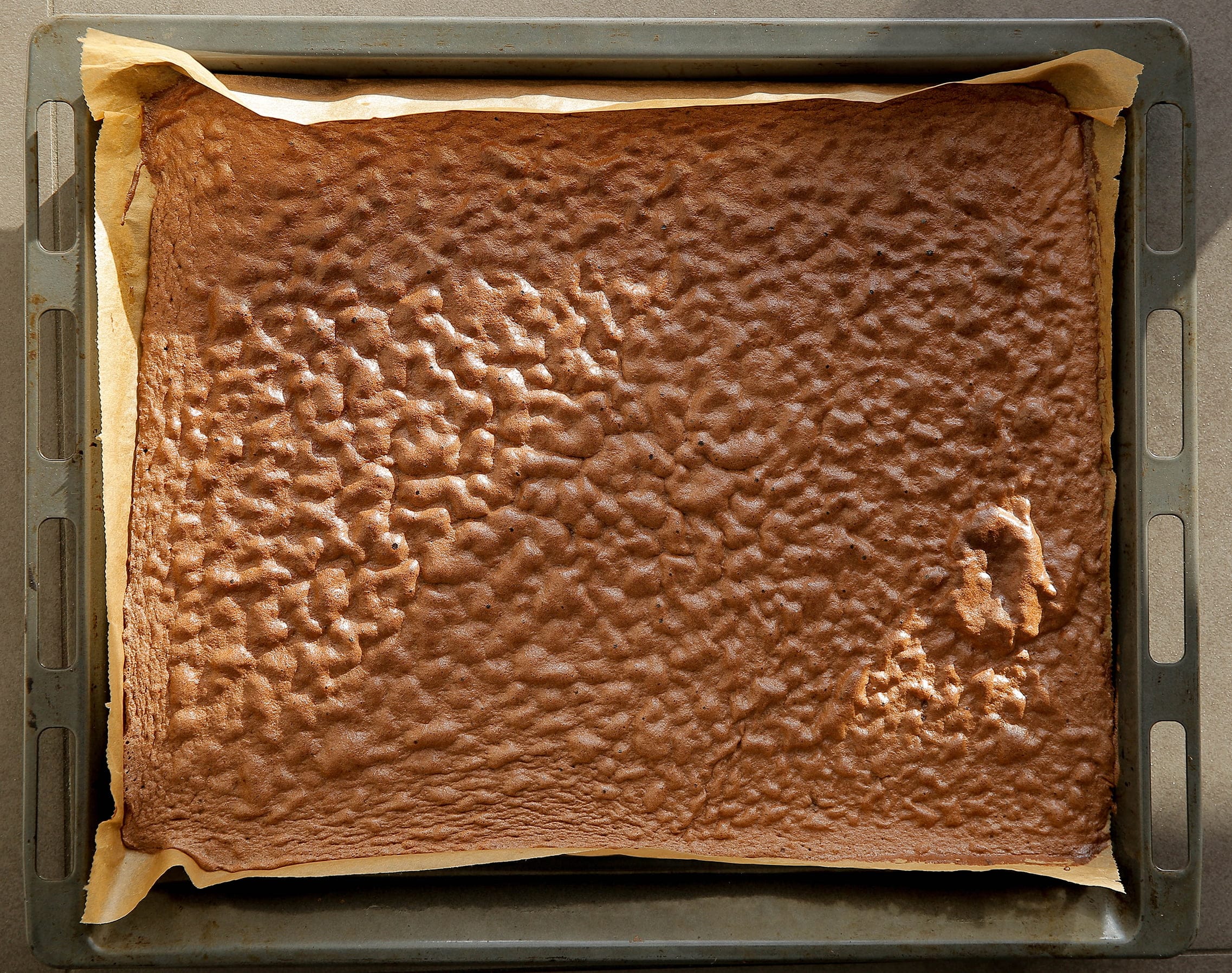 Rolcake gaar bakken in de oven