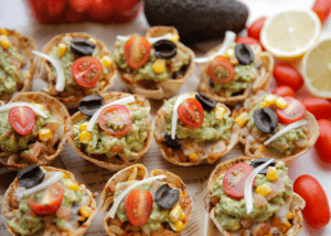 Kip hapjes met guacamole Kookmutsjes