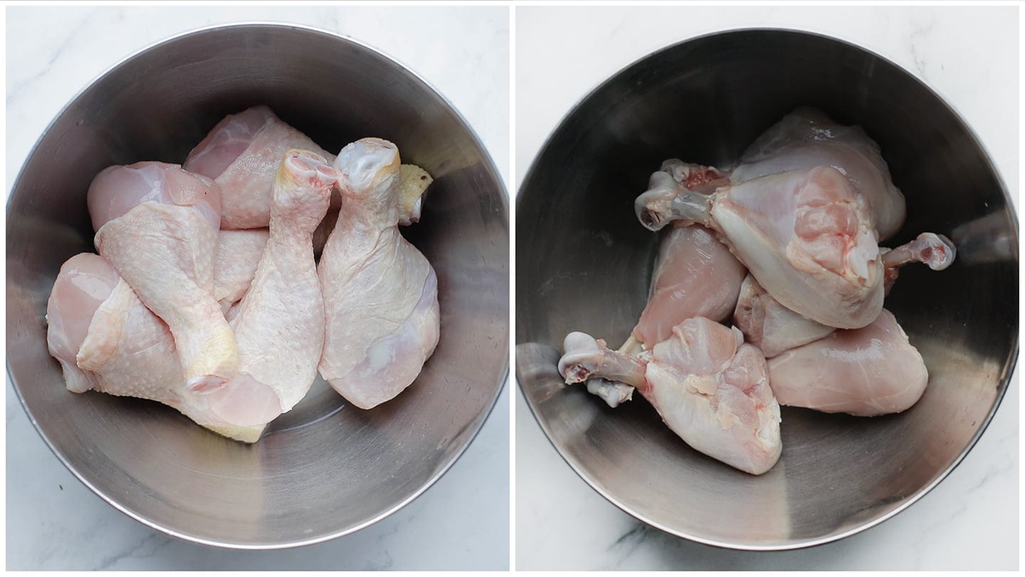 Kippenpoten ontvellen