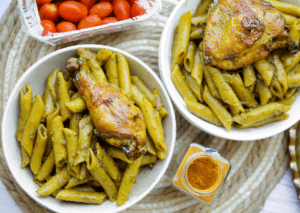 Penne met kip uit de oven Kookmutsjes