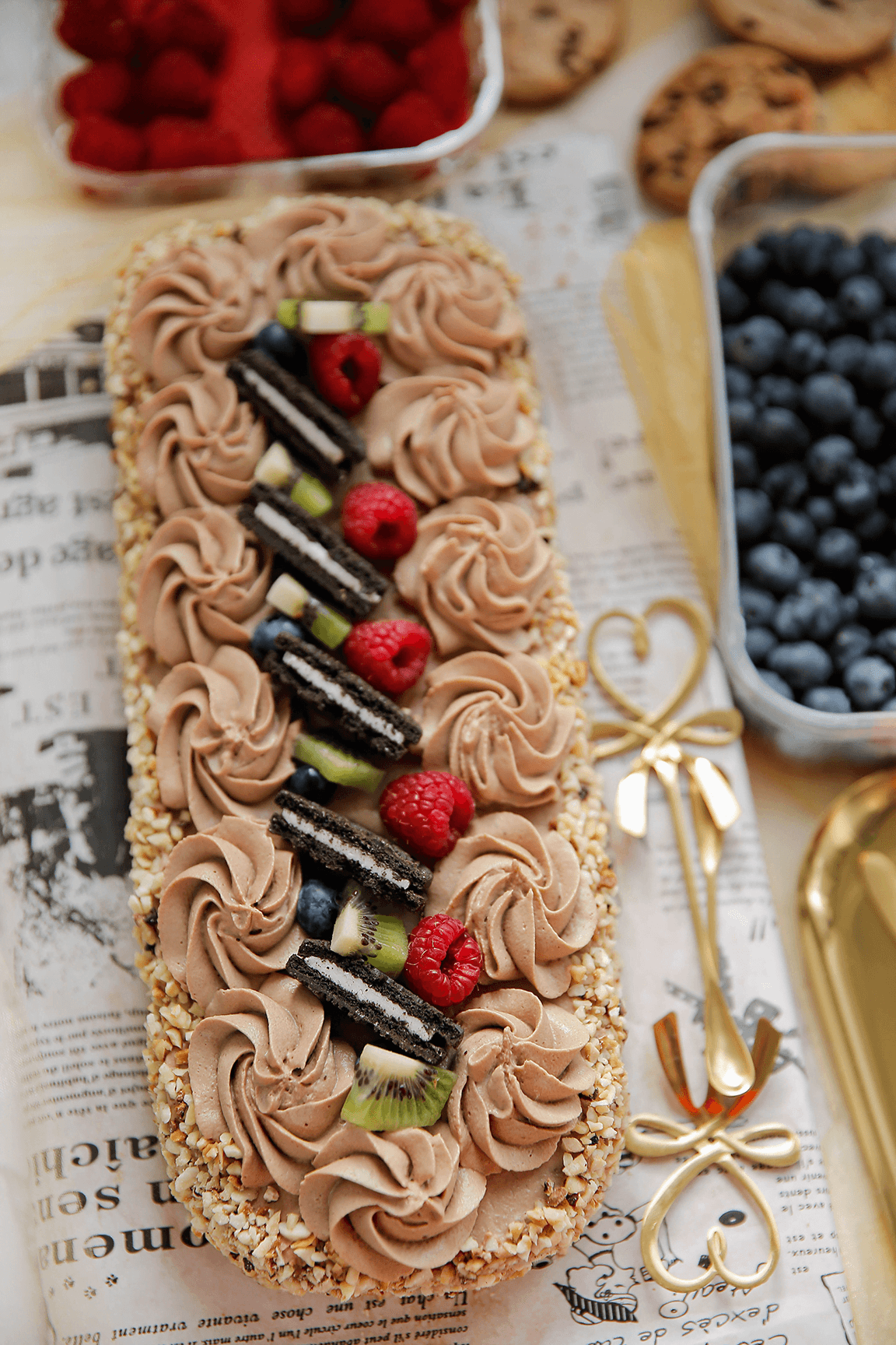 Chocolate chip dessert eindresultaat