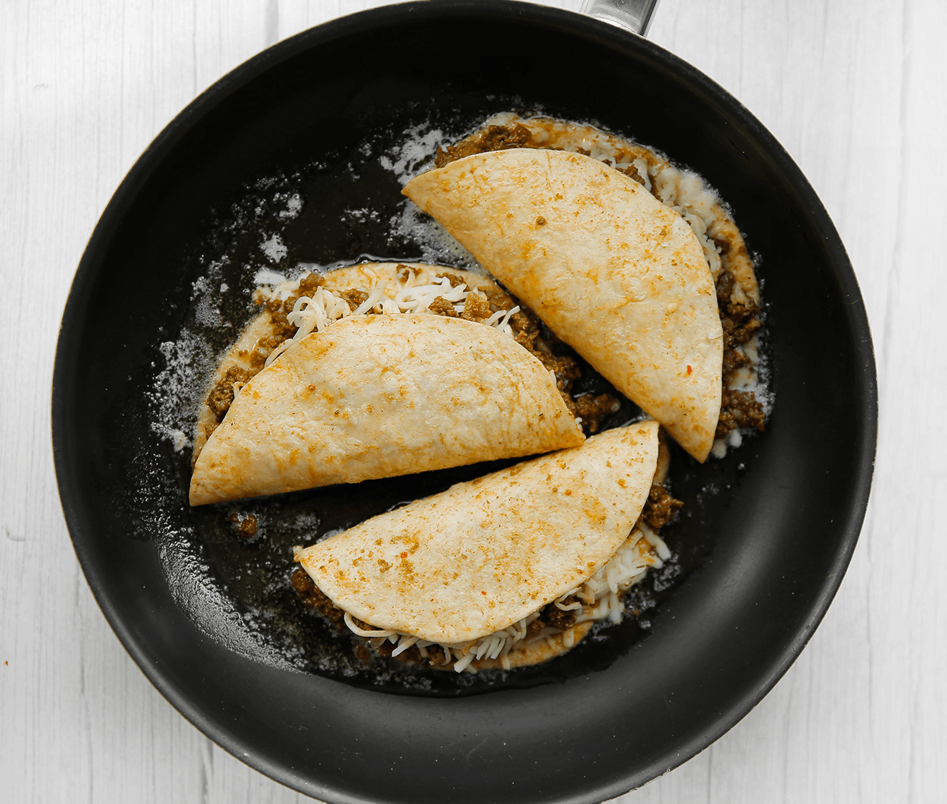 Wraps bakken in wat roomboter