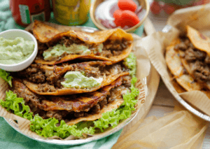 Wraps gevuld met gehakt Kookmutsjes