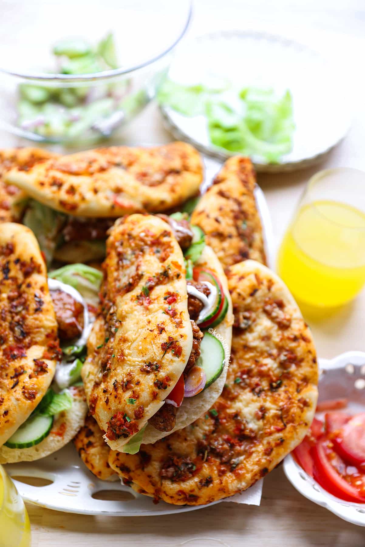 Zachte Turkse Broodjes eindresultaat Kookmutsjes