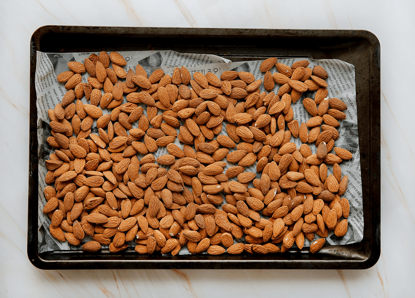 Amandelen bakken in de oven