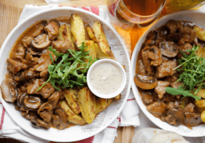 Biefstuk met gebakken aardappel Kookmutsjes