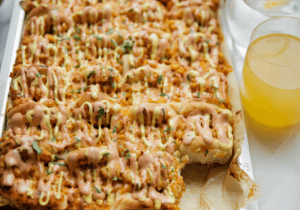 Broodjes met hete kip Kookmutsjes