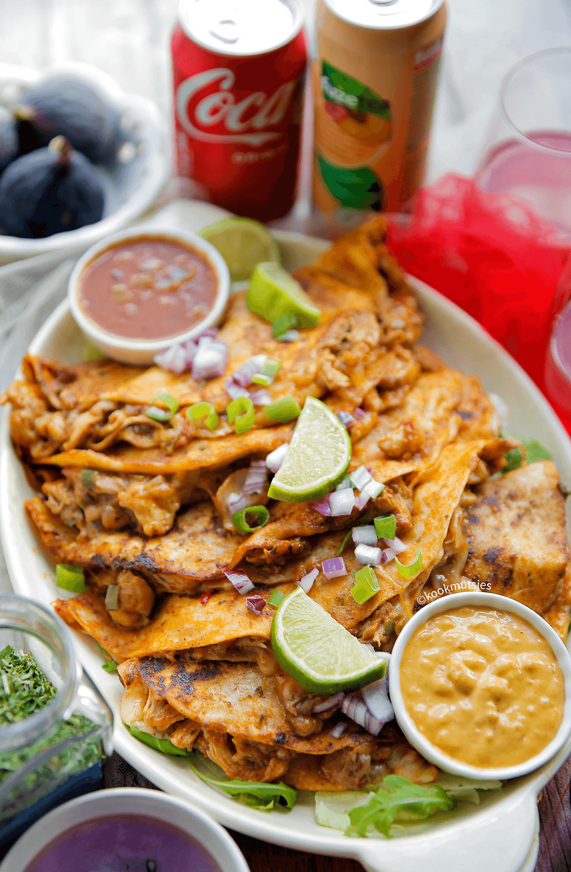 Kip birria taco's eindresultaat Kookmutsjes