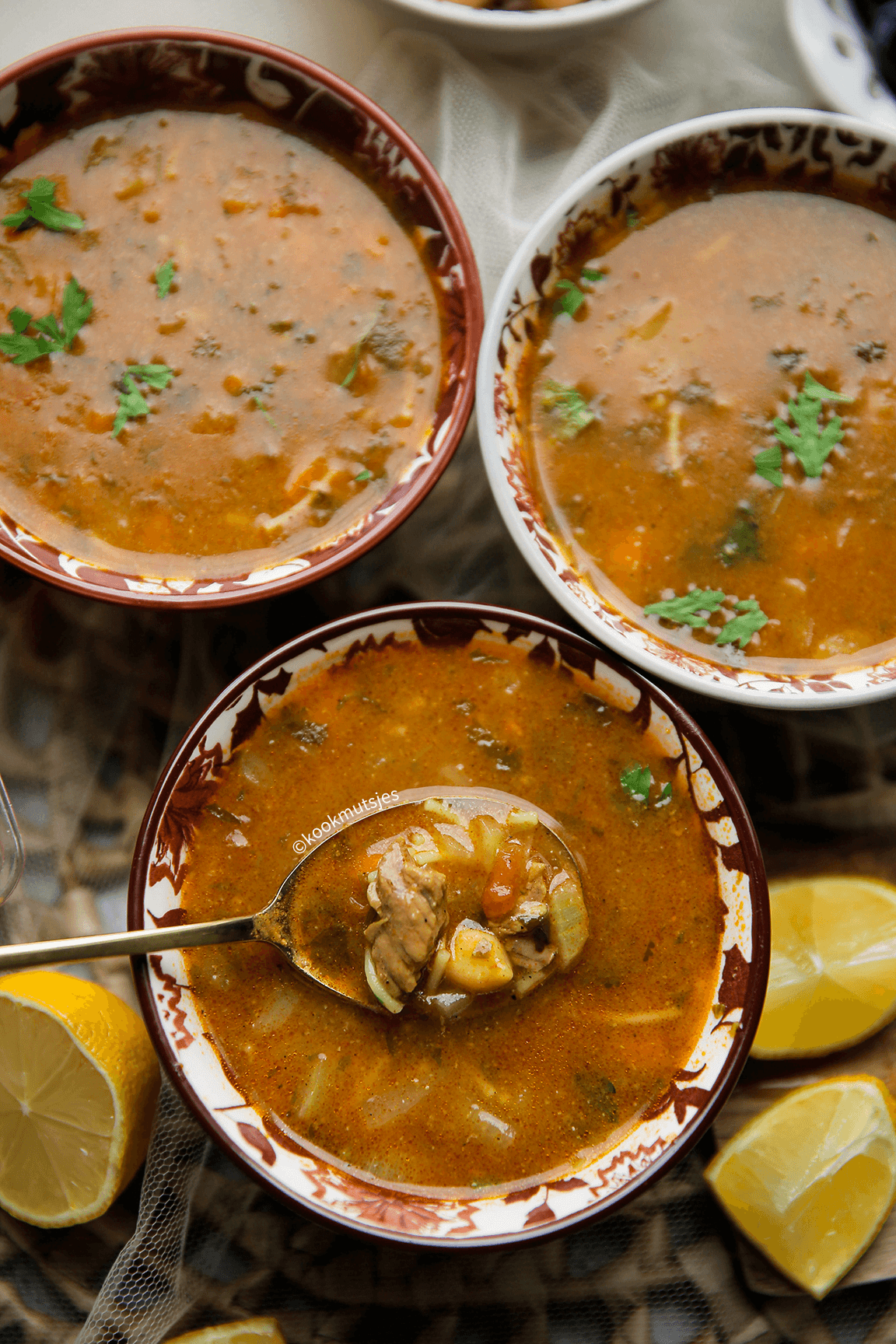 Soep met vlees en groenten