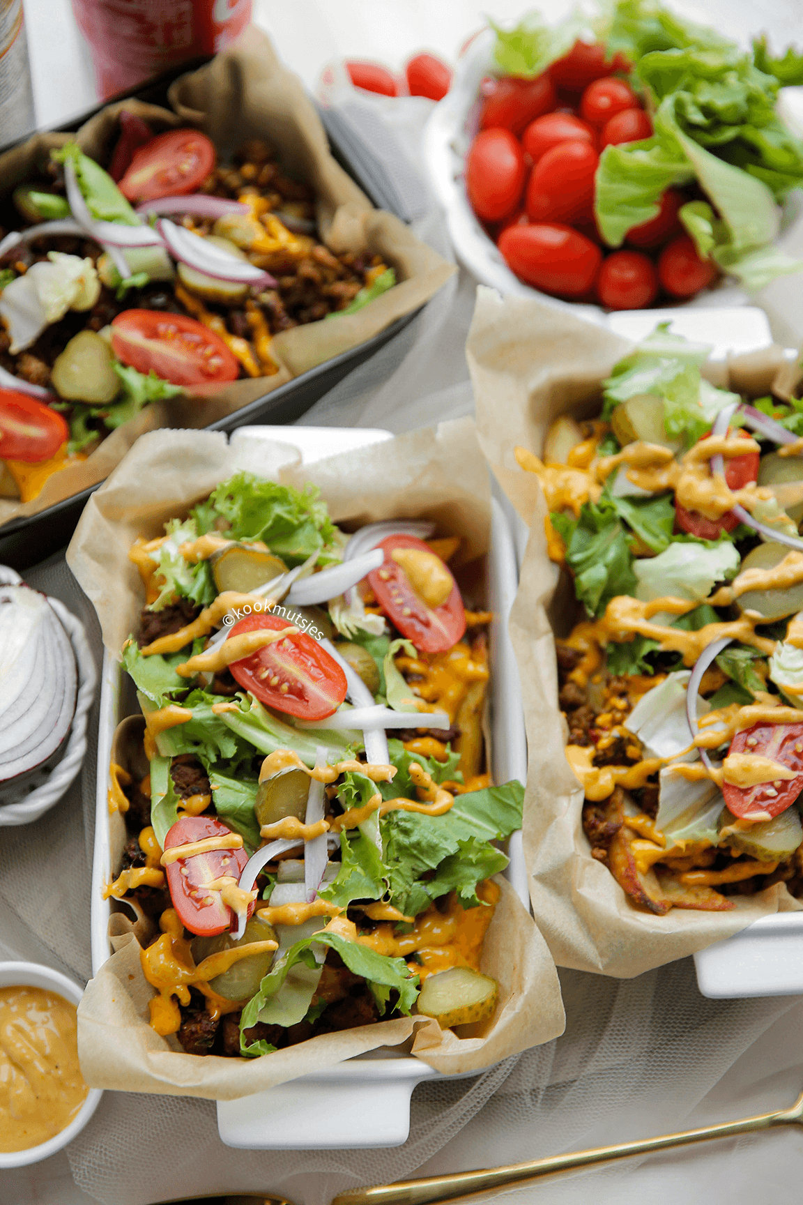 Gehakt met spicy friet eindresultaat Kookmutsjes