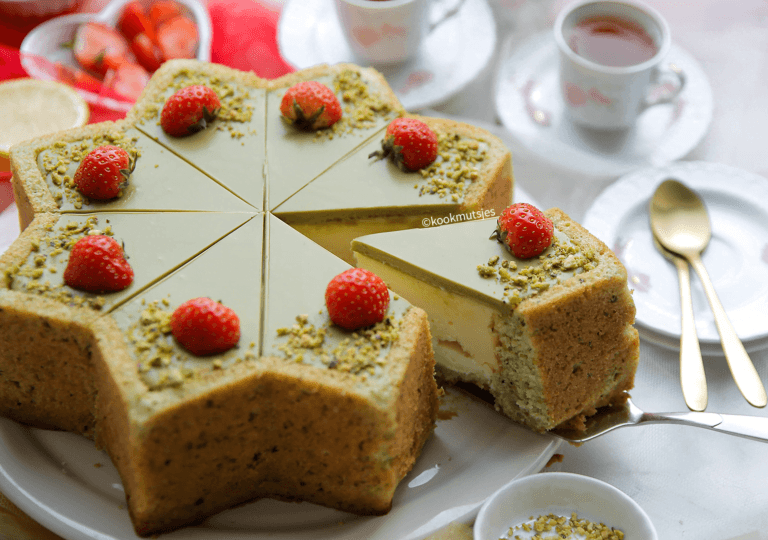 Romige pistache cheesecake