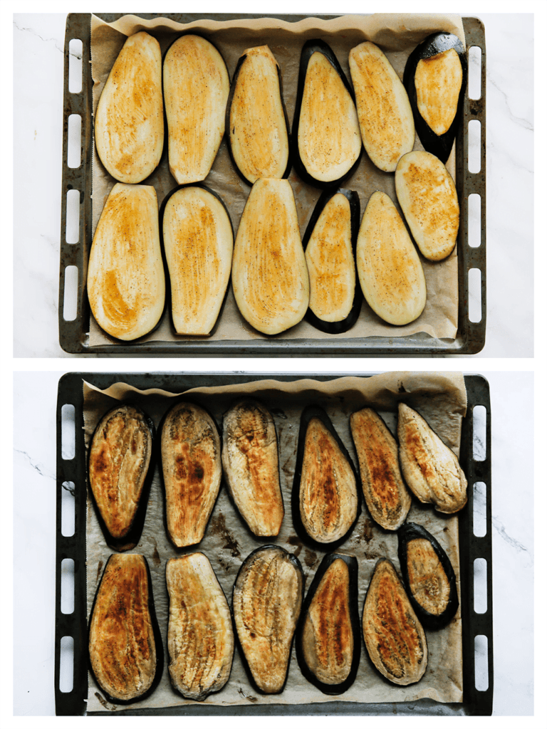 Kip aubergineschotel Kookmutsjes