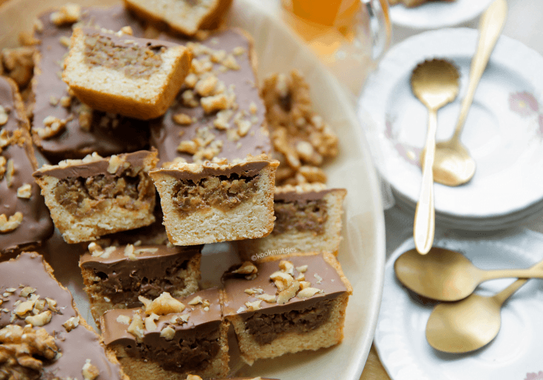 Walnoten-chocoladekoek