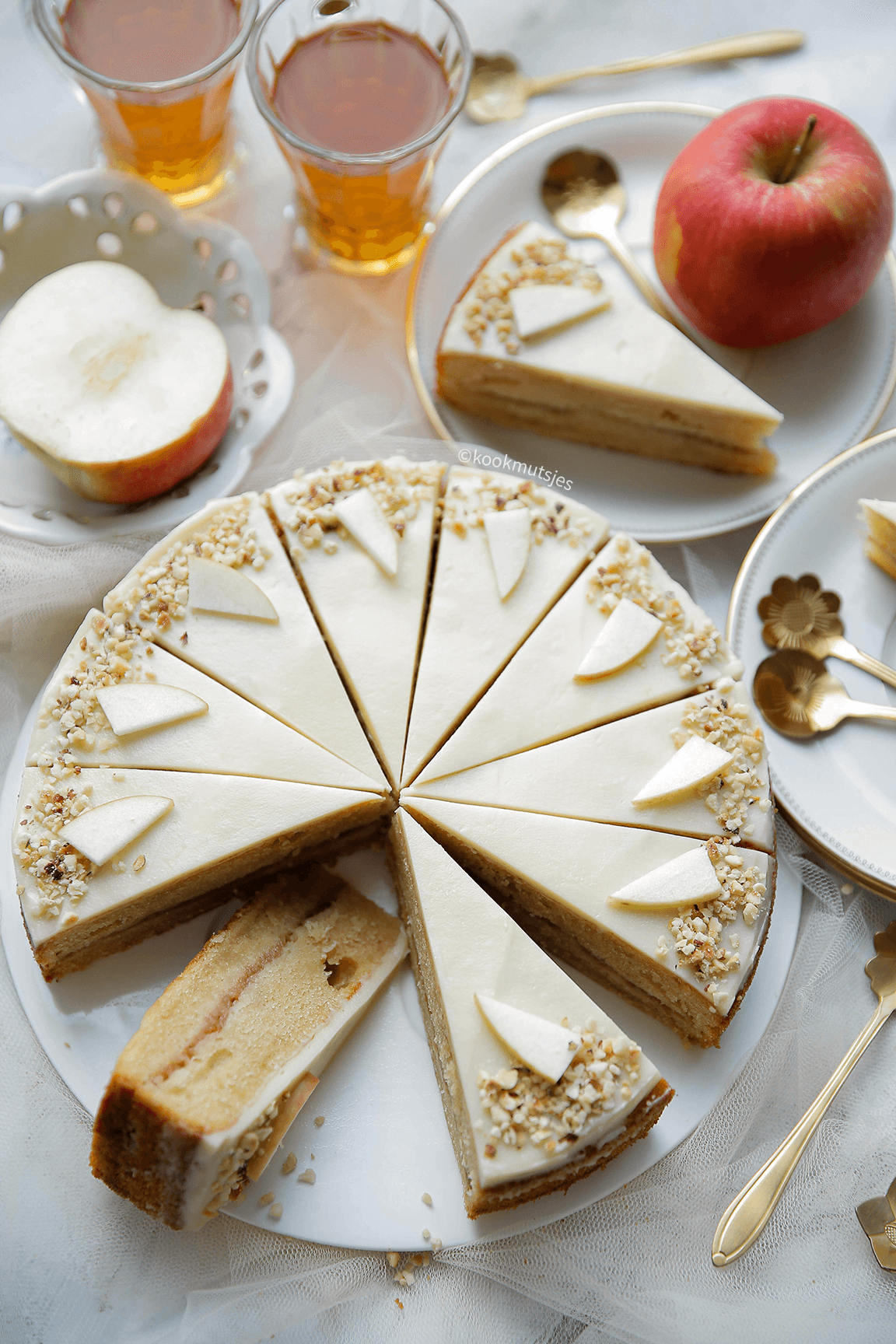 Appelcake eindresultaat Kookmutsjes