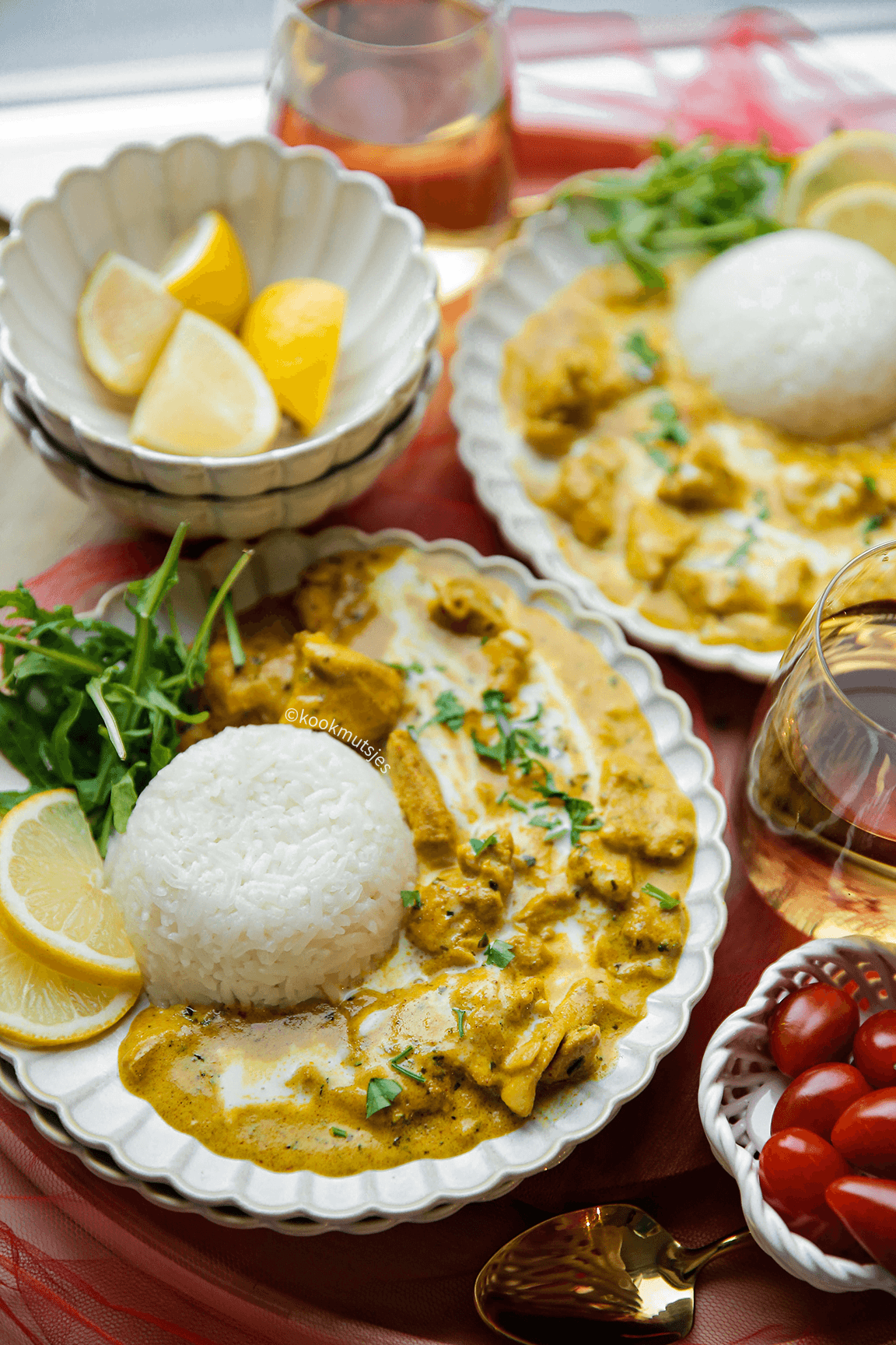 Indian chicken eindresultaat Kookmutsjes