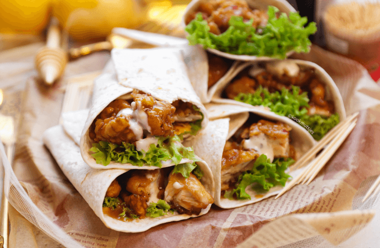 Sweet honey chickenwrap