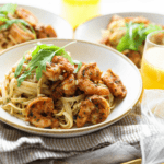 Linguine met garnalen Kookmutsjes
