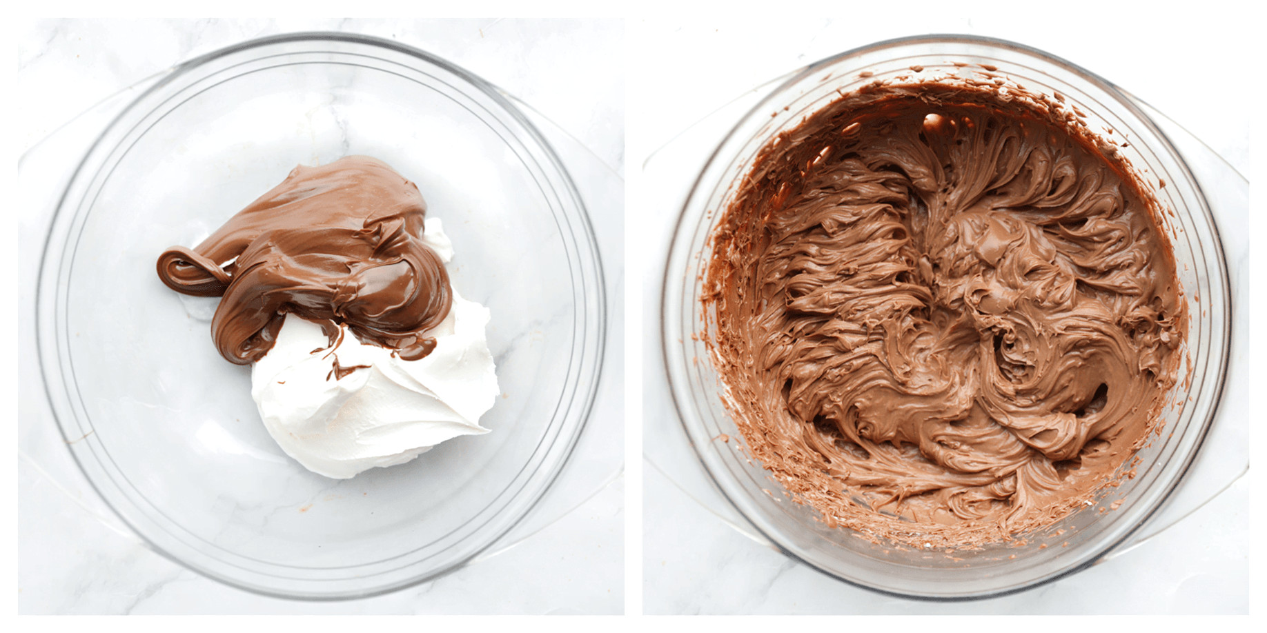 Nutella mengen met mascarpone